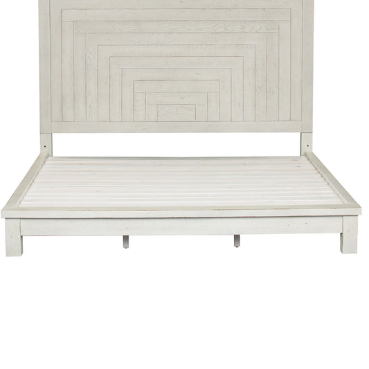 Modern Farmhouse - King Platform Footboard - White
