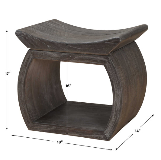Connor - Walnut Accent Stool