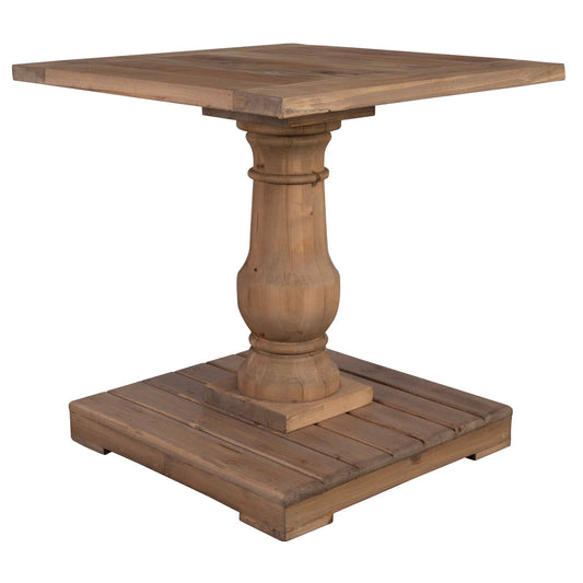 Stratford - Pedestal End Table - Light Brown