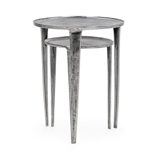 Elinor - Nesting Accent Tables (Set of 2) - Pearl Silver
