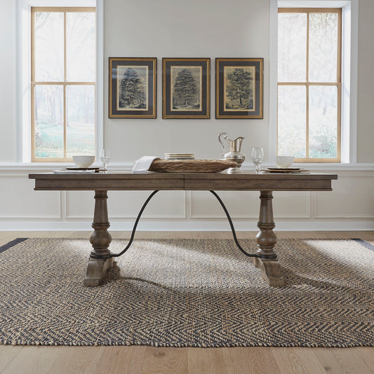 Americana Farmhouse - Trestle Table Top - Light Brown