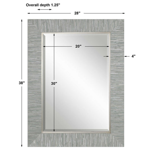 Belaya - Wood Mirror - Gray