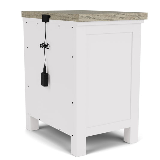 Cora - 2 Drawer Nightstand - White