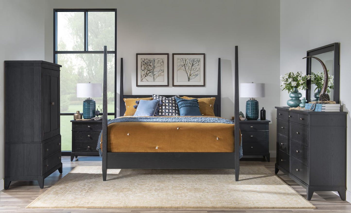 Today's Traditions - Upholstered Footboard King / California King - Blacksmith