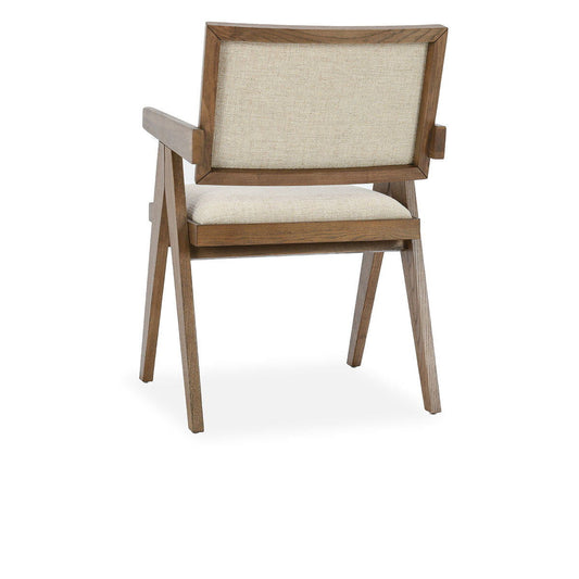 Dolton - Dining Arm Chair - Beige / Natural