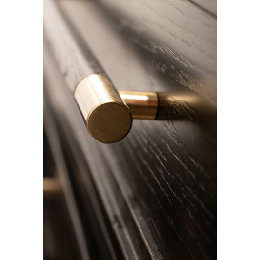 Lydia - 3 Drawer Nightstand - Dark Brown