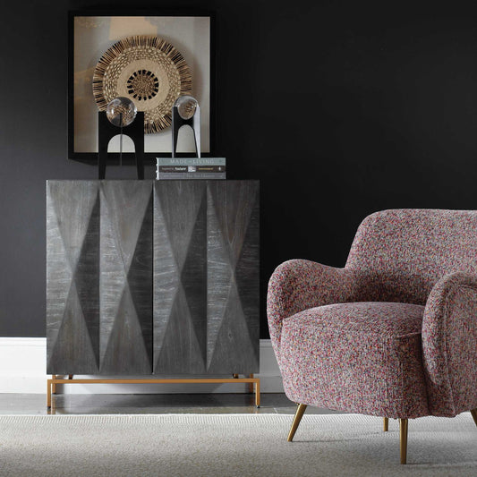 Marico - 2 Door Mindi Cabinet - Dark Brown