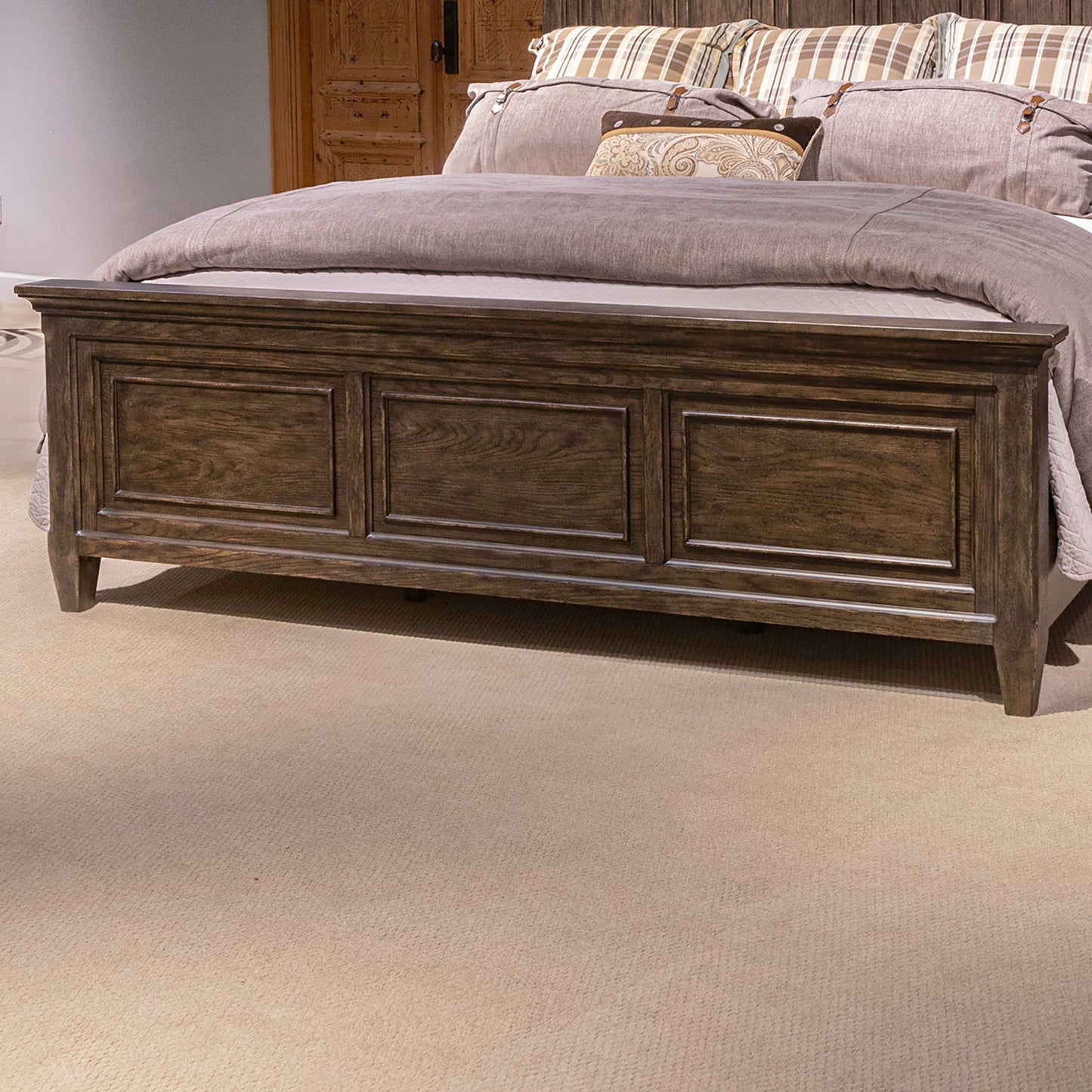 Paradise Valley - King Panel Footboard - Dark Brown