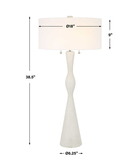 Sharma - Stone Table Lamp - White