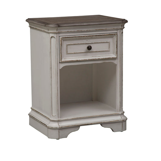 Magnolia Manor - 1 Drawer Nightstand - White