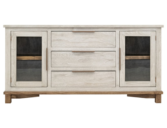 Loft - 3 Drawer & 2 Door Buffet - Gray / Beige
