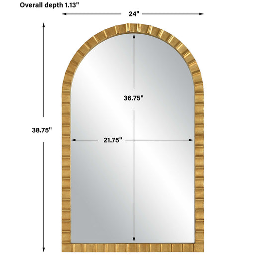 Dandridge - Arch Mirror - Gold