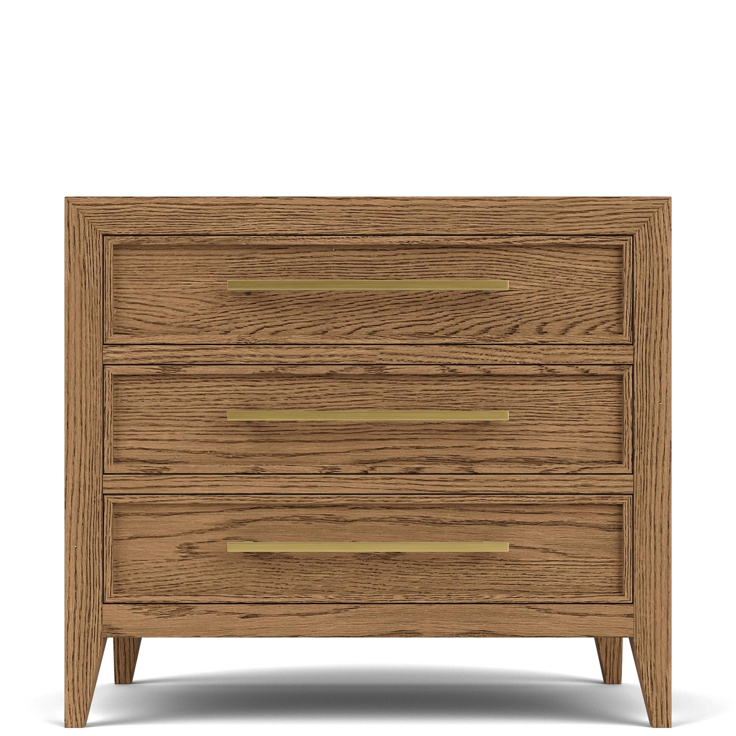 Halbrooke - Three Drawer Nightstand - Light Brown