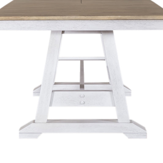 Lindsey Farm - Trestle Table Base - Weathered White