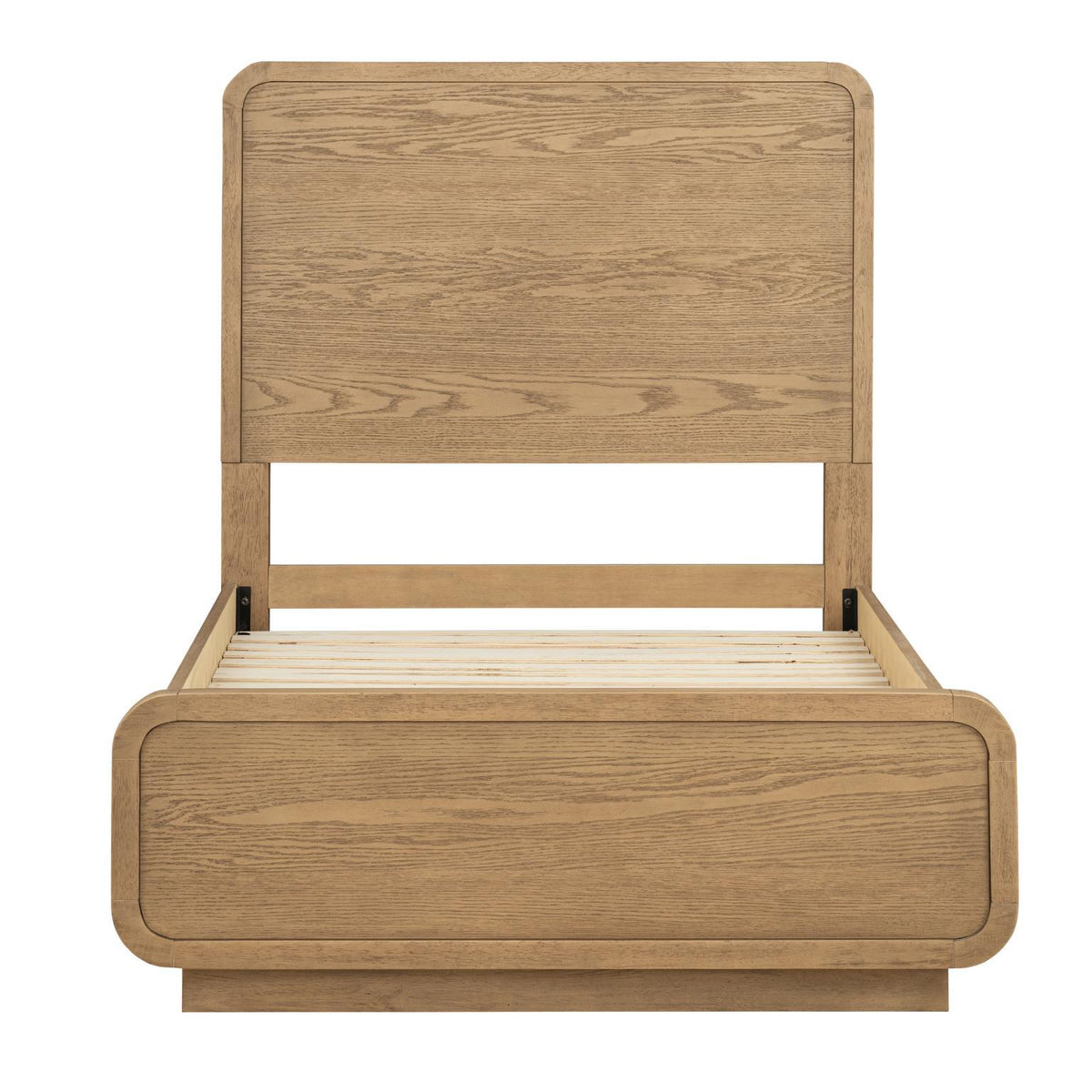 Margot - Twin Panel Headboard - Desert Oak And Cloud White