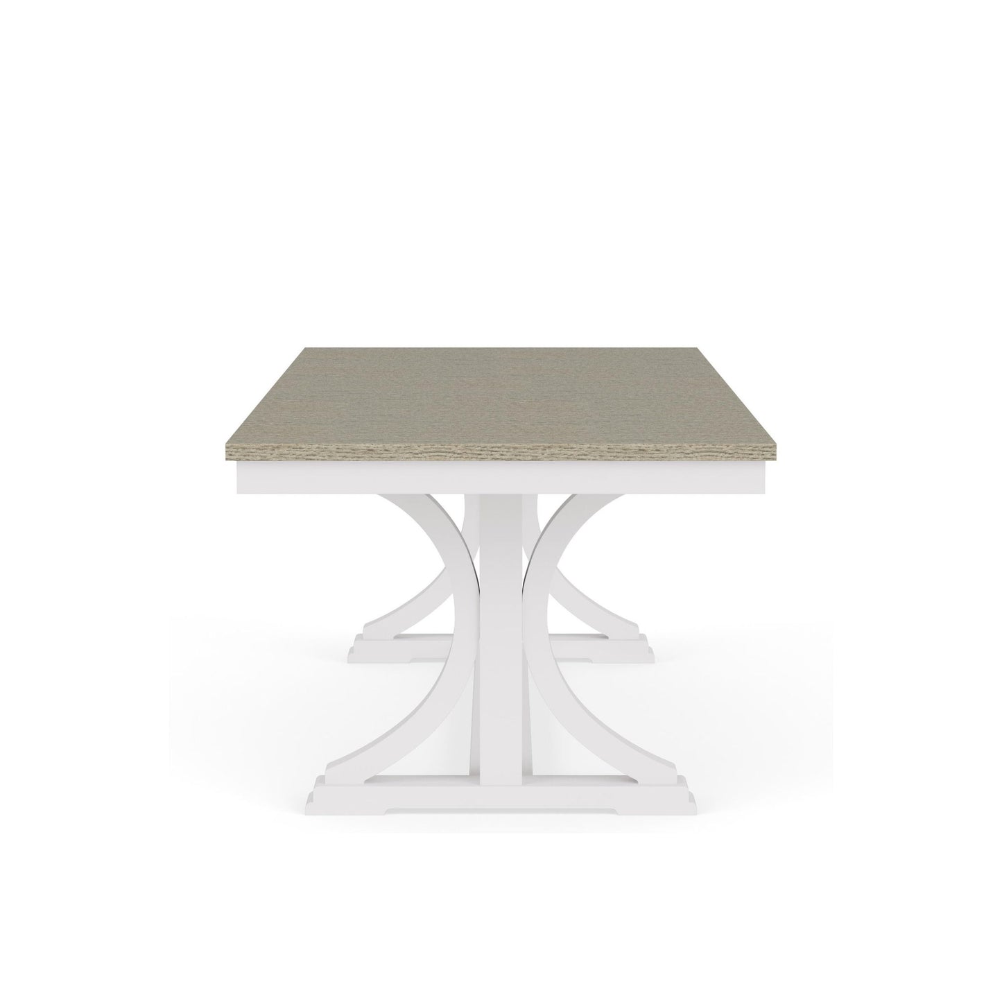Cora - Trestle Dining Table - Cloud / Fog