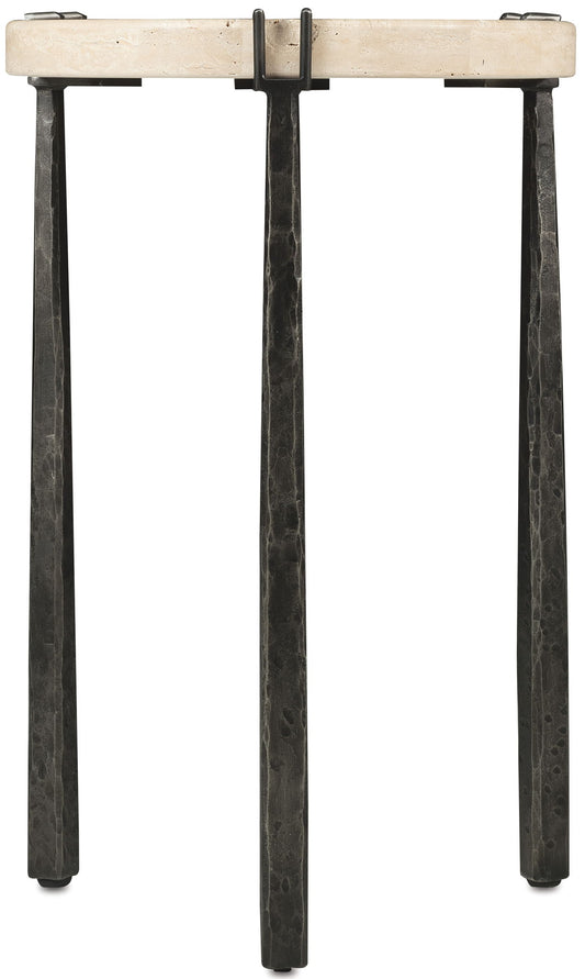 Driftwood - Metal Spot Table - Beige / Gray
