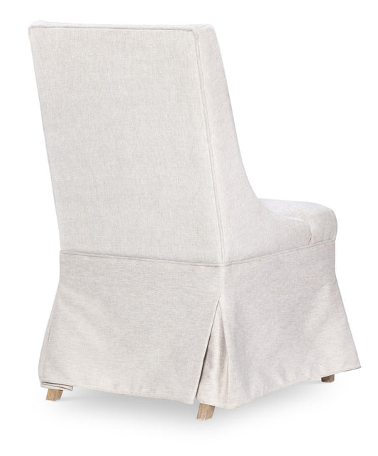 Torrance - Slip Covered Chair (Set of 2) - Aged Driftwood
