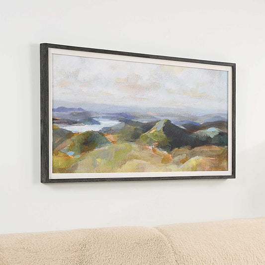 Above - The Lakes Framed Landscape Print - Gray