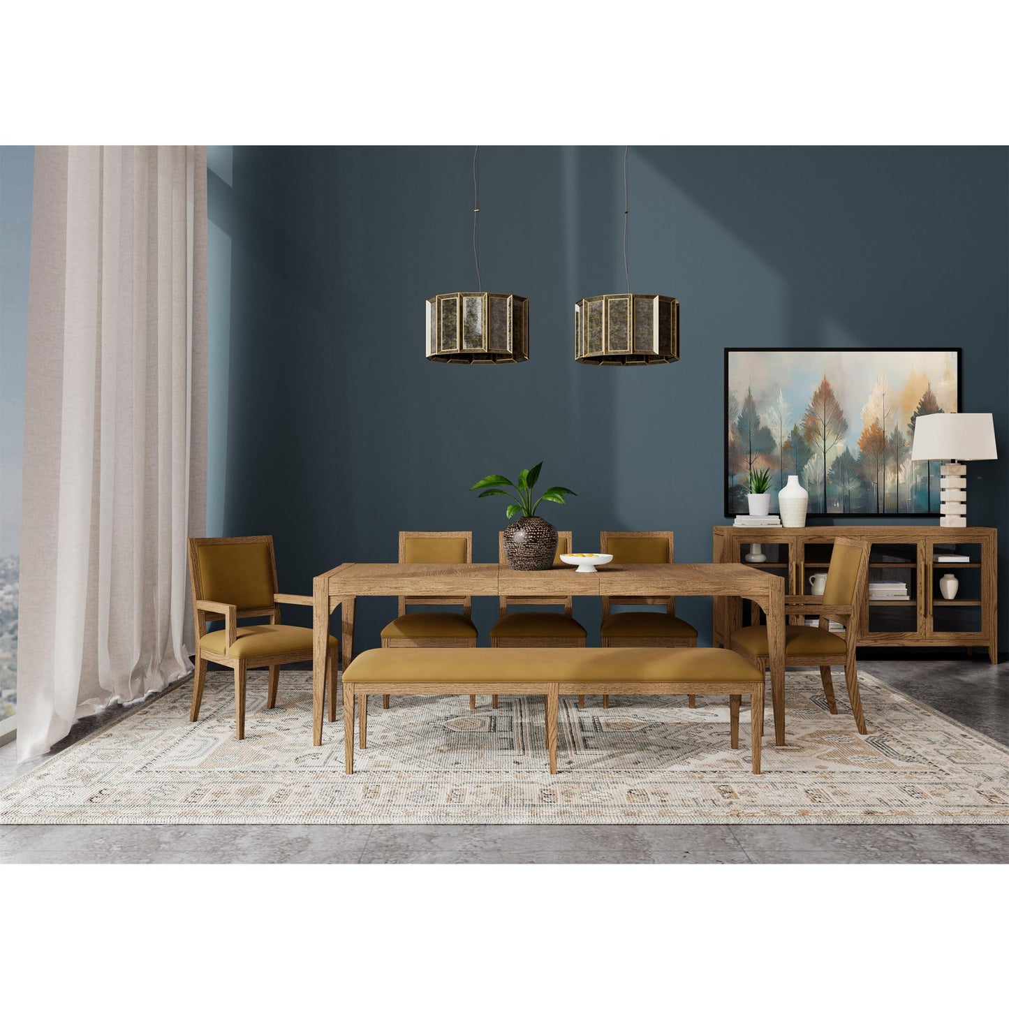 Halbrooke - Upholstered Dining Bench - Light Brown
