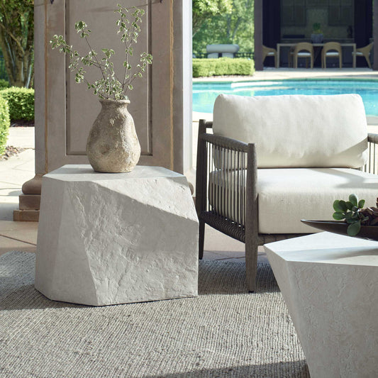 Parra - Outdoor Side Table - Limestone