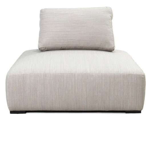 Nico - Outdoor Square Lounge Chair - Light Gray