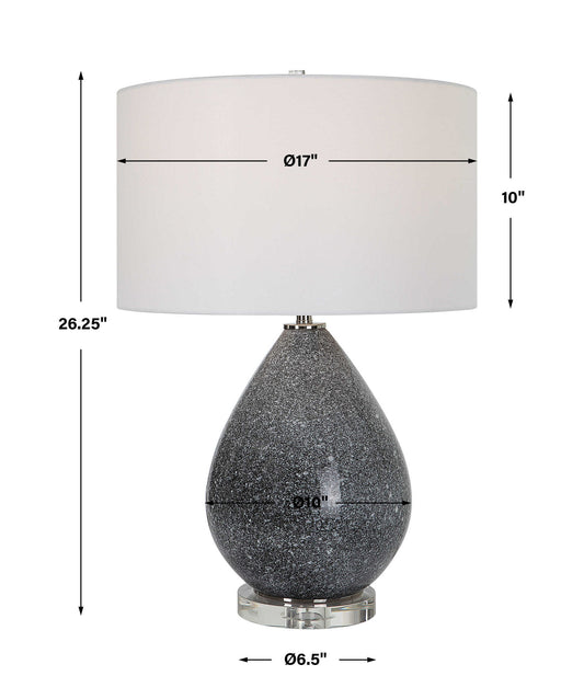 Nebula - Speckled Glaze Table Lamp - Gray