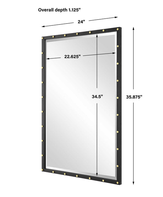 Benedo - Industrial Vanity Mirror - Black