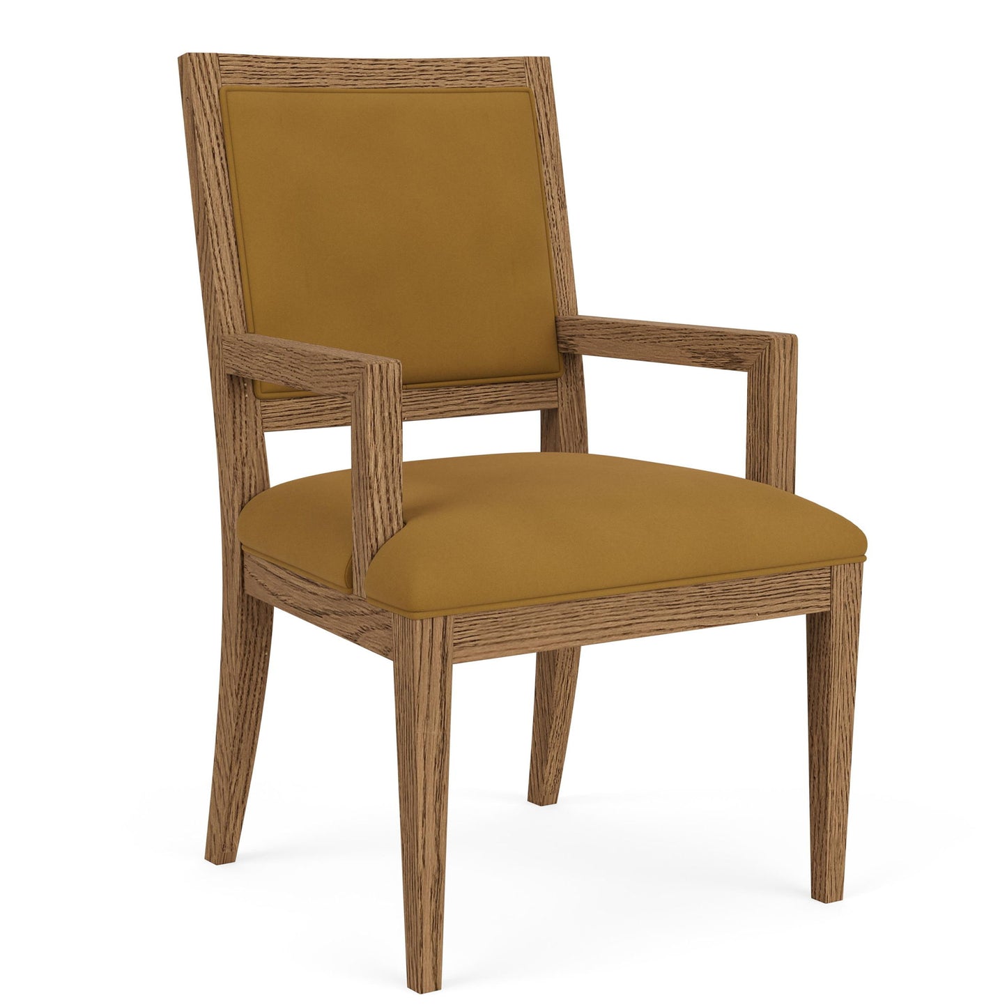 Halbrooke - Upholstered Back Arm Chair (Set of 2) - Light Brown