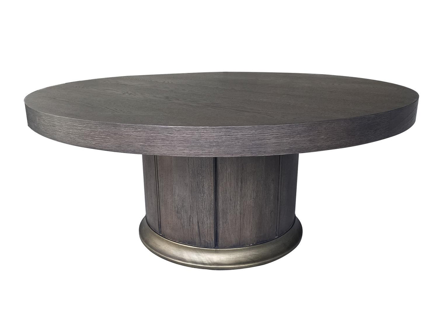 Lancia - Round Cocktail Table Top - Charred Oak
