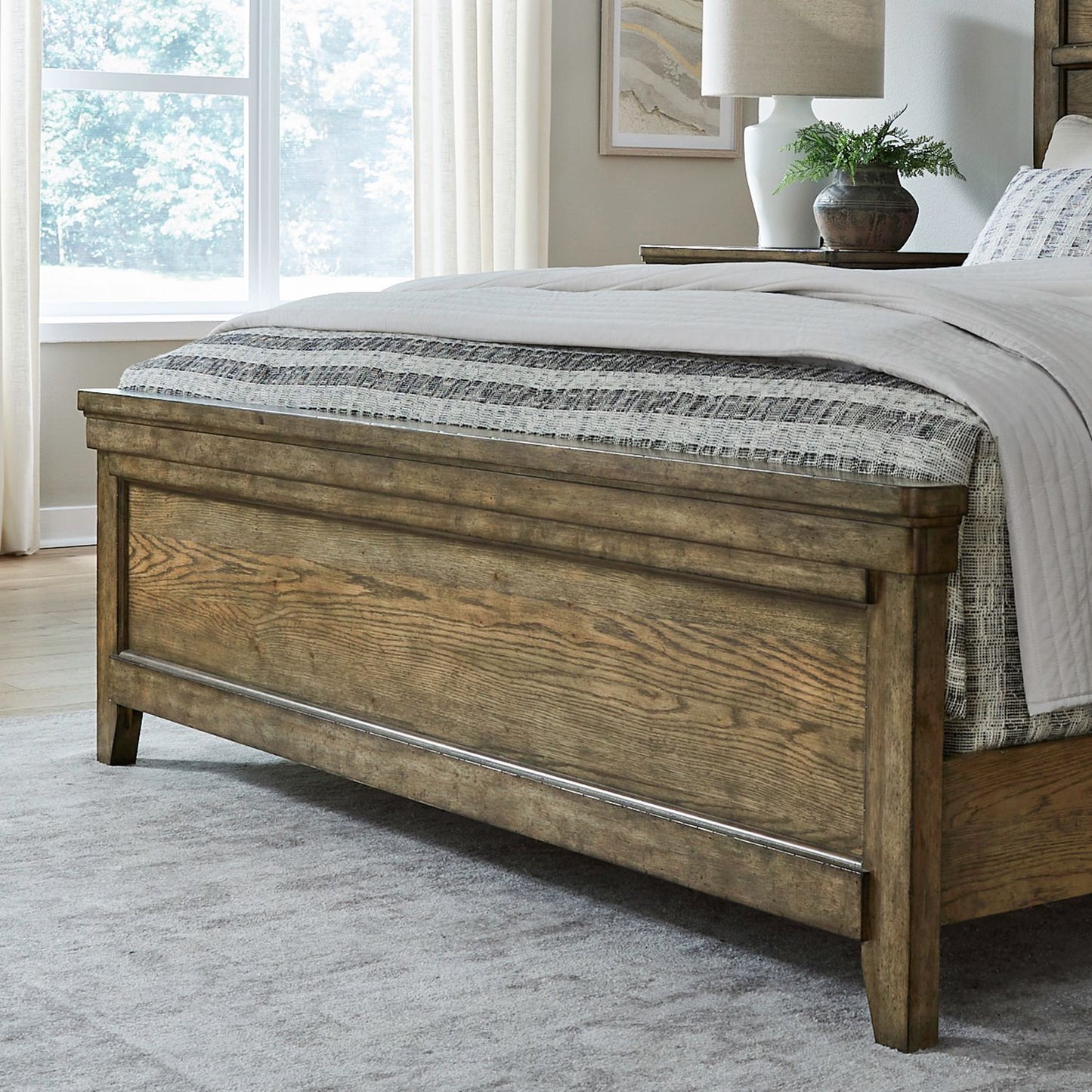 Carolina Park - Queen Panel Footboard - Brown