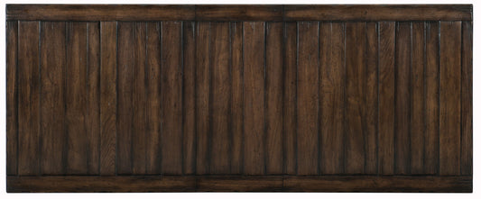 American Life - Roslyn County Trestle Dining Table With Leaves - Dark Brown