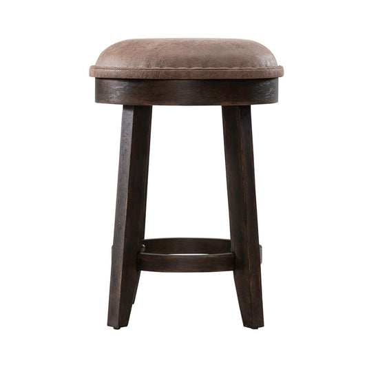 Paradise Valley - Upholstered Console Stool (RTA) - Dark Brown