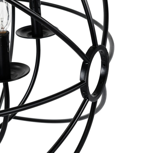 Derince - Iron Chandelier Large - Black