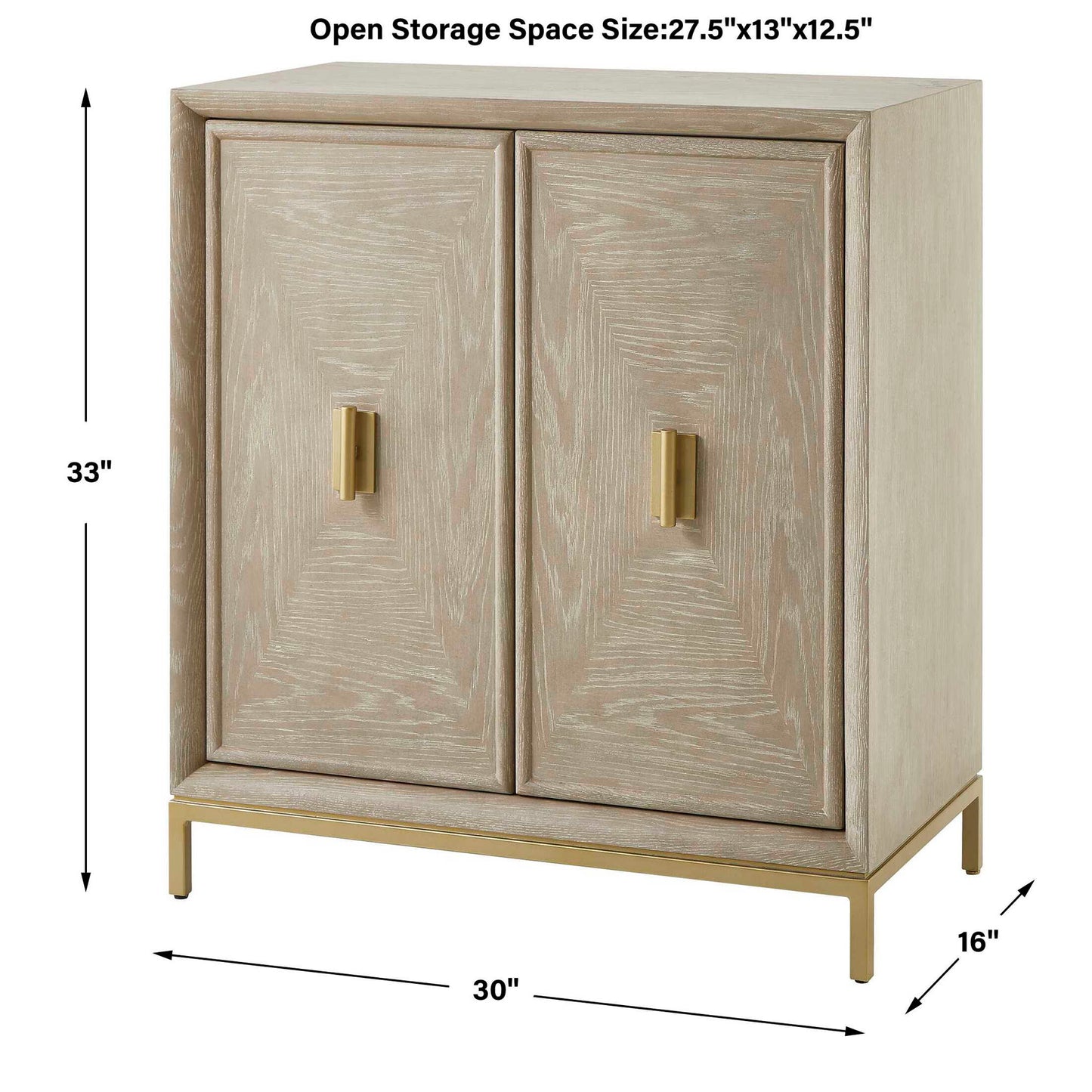 Alessia - 2 Door Cabinet - Light Brown