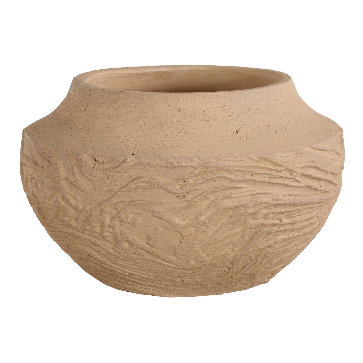 Sandstone Flow - Small Terracotta Vase - Light Brown
