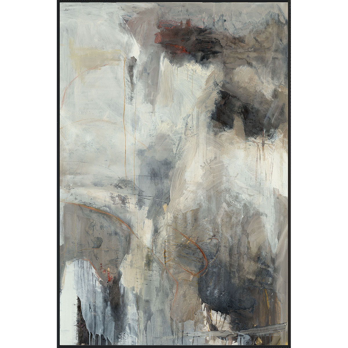 Scar - 48" x 72" Painting By Buddy Whitlock - Black