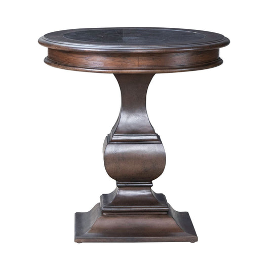 Provence Park - Round End Table - Brown