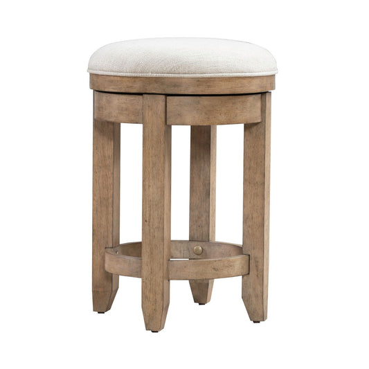Millstone - Upholstered Console Swivel Stool (RTA) - Nutmeg