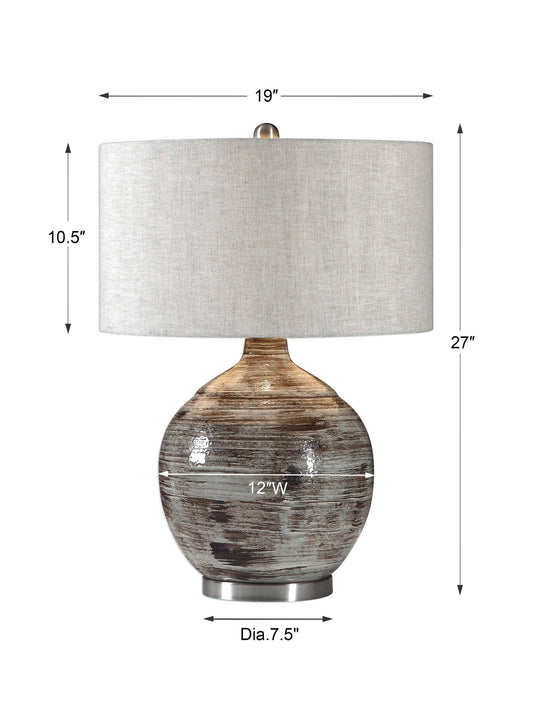 Tamula - Table Lamp - Distressed Ivory