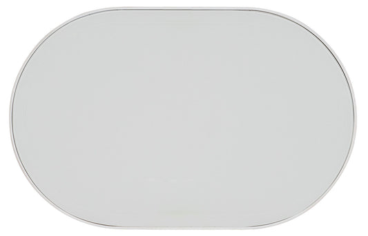 Melange - On The Bright Side Oval End Table - White