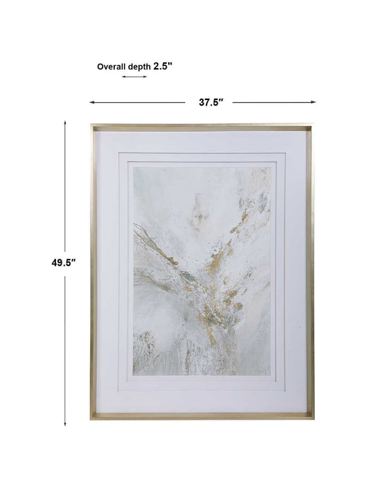 Ethos - Framed Abstract Print - Gold