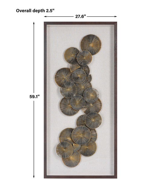 The Times - Shadow Box Wall Art - Light Brown