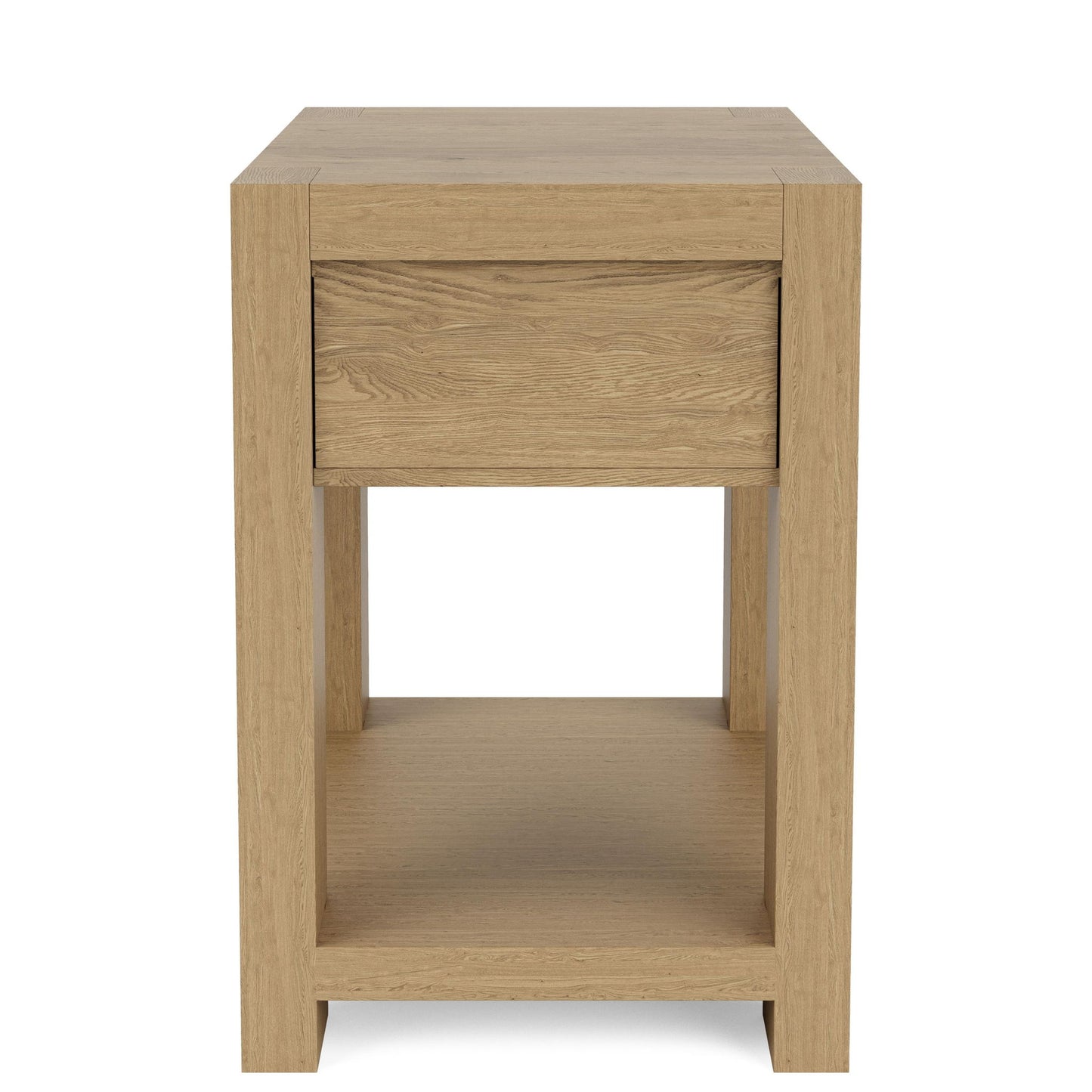 Davie - Chairside Table - Light Brown