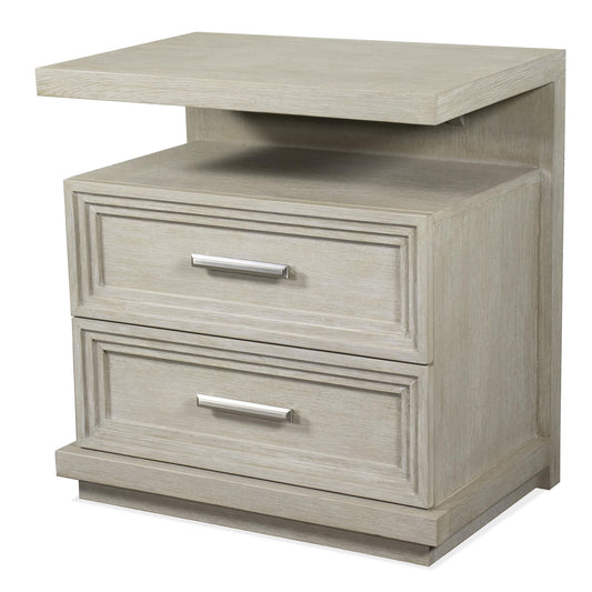 Cascade - 2 Drawer Nightstand - Gray