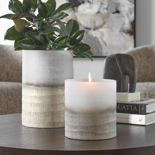 Ombra - Modern Vases (Set of 2) - Beige