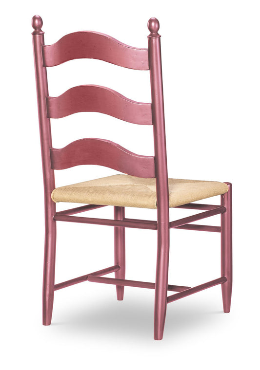 Vintage Market - Rush Seat Ladder Back Side Chair (Set of 2) - Spiced Apple
