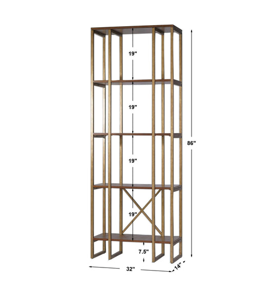 Karishma - Etagere - Antique Gold