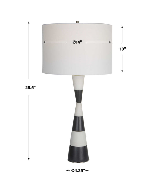 Bandeau - Banded Stone Table Lamp