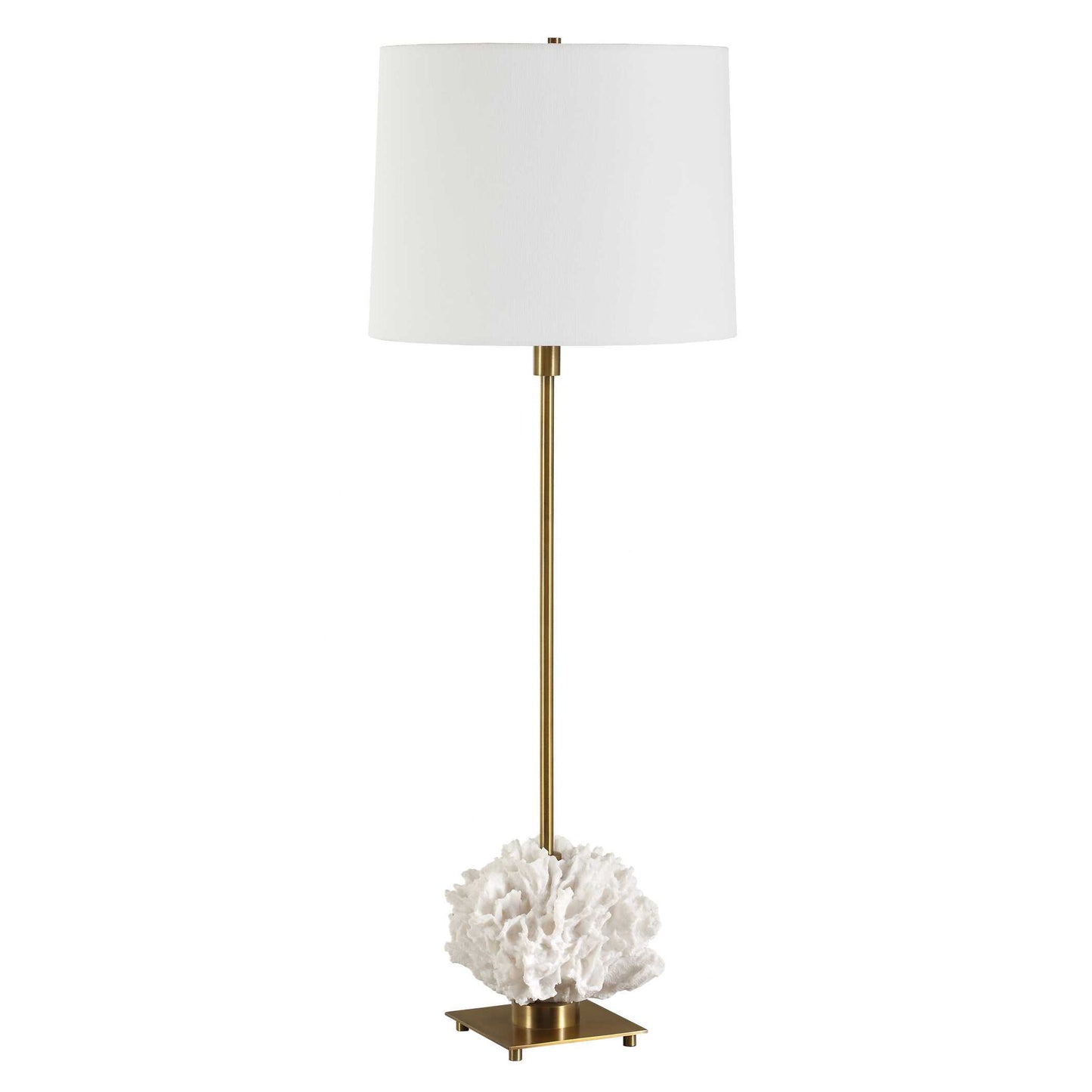 Caronia - Coral Buffet Lamp - Brass / Gold / White